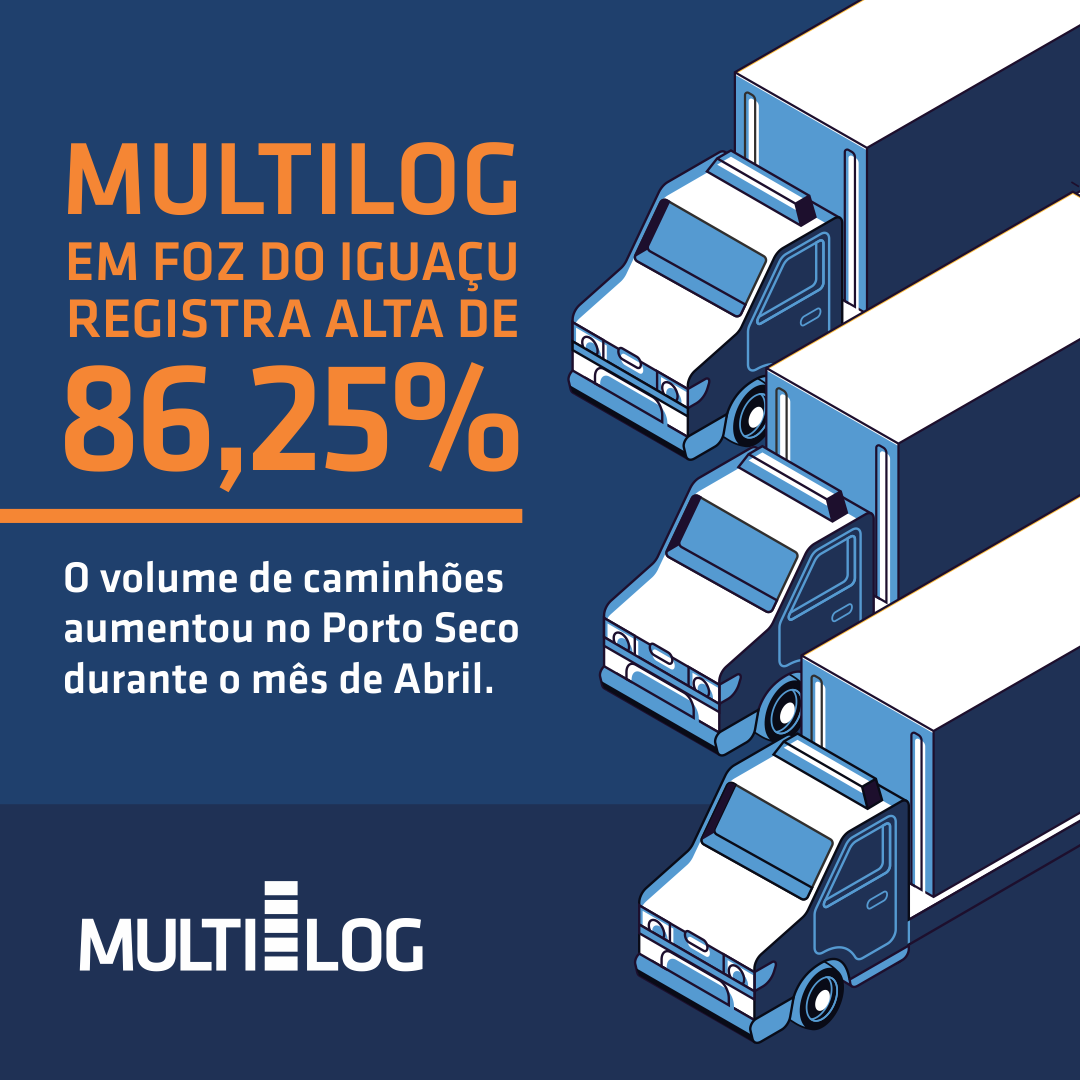 Puerto Seco en Foz do Iguaçu registra un aumento del 86,25% en el volumen de camiones en abril